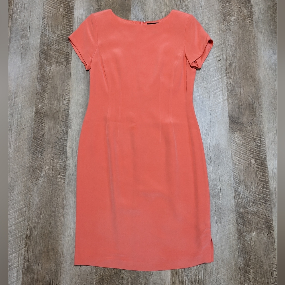 Valerie Dresses Coral Silk Dress